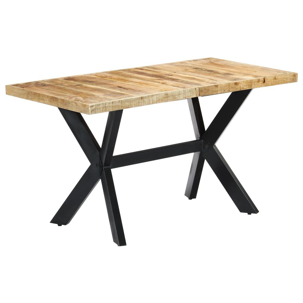 Esstisch 140X70X75 Cm Raues Mangoholz