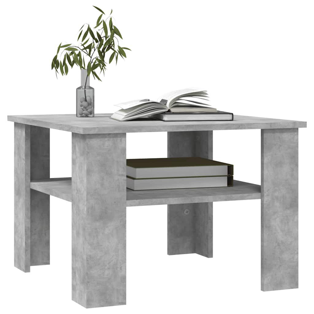 Couchtisch Betongrau 60X60X42 Cm Holzwerkstoff