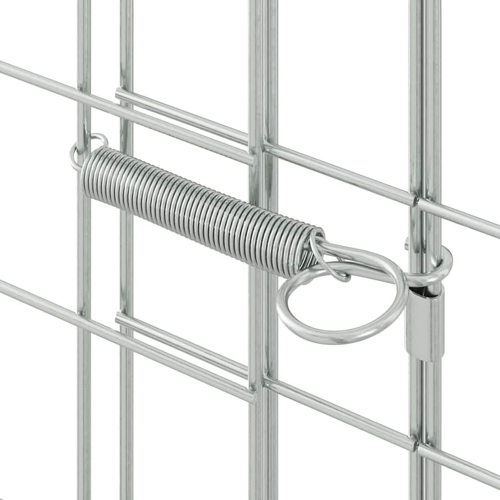 Hasenkäfig Silber 400 X 100 X 210 Cm Verzinkter Stahl