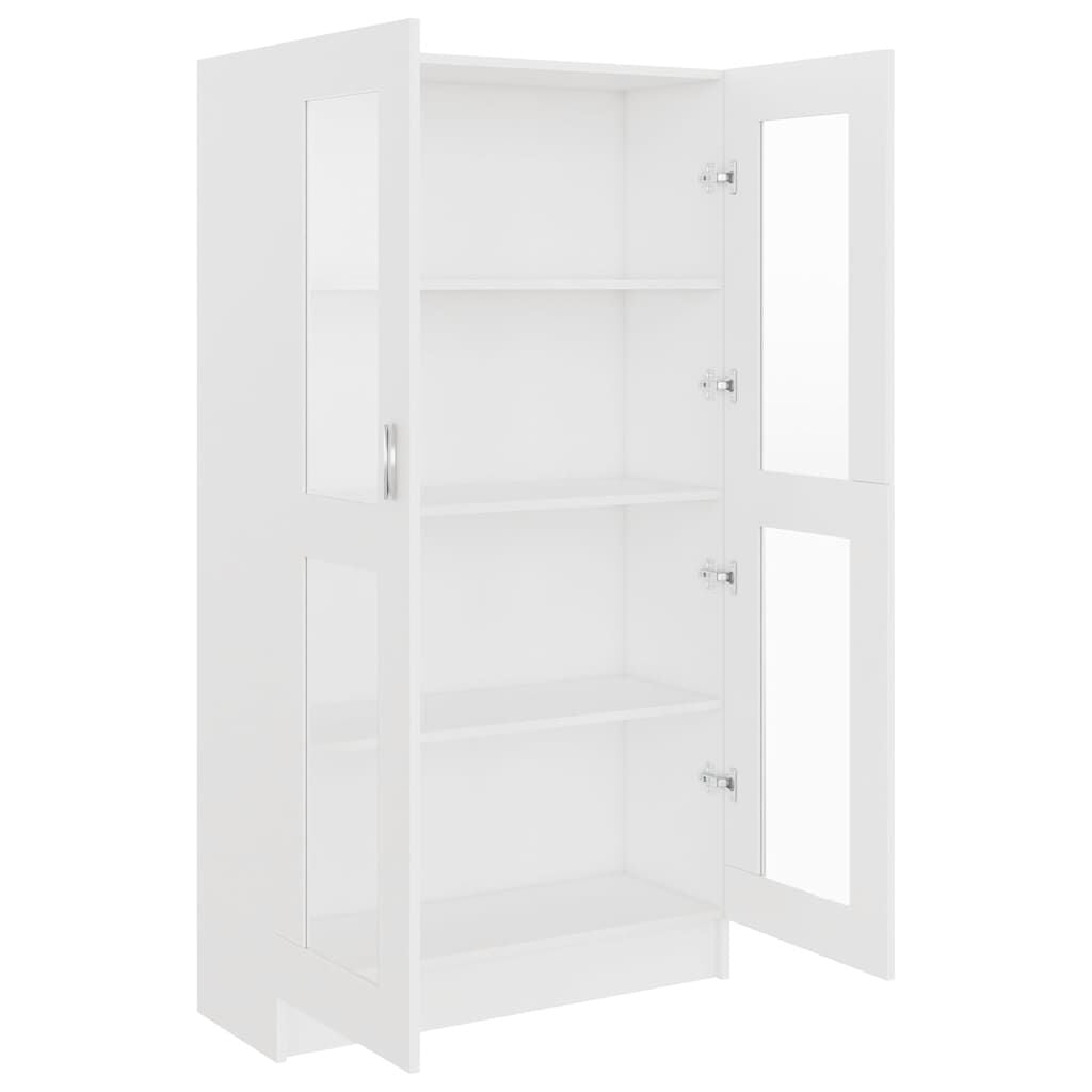 Vitrinenschrank Weiß 82,5X30,5X150 Cm Holzwerkstoff