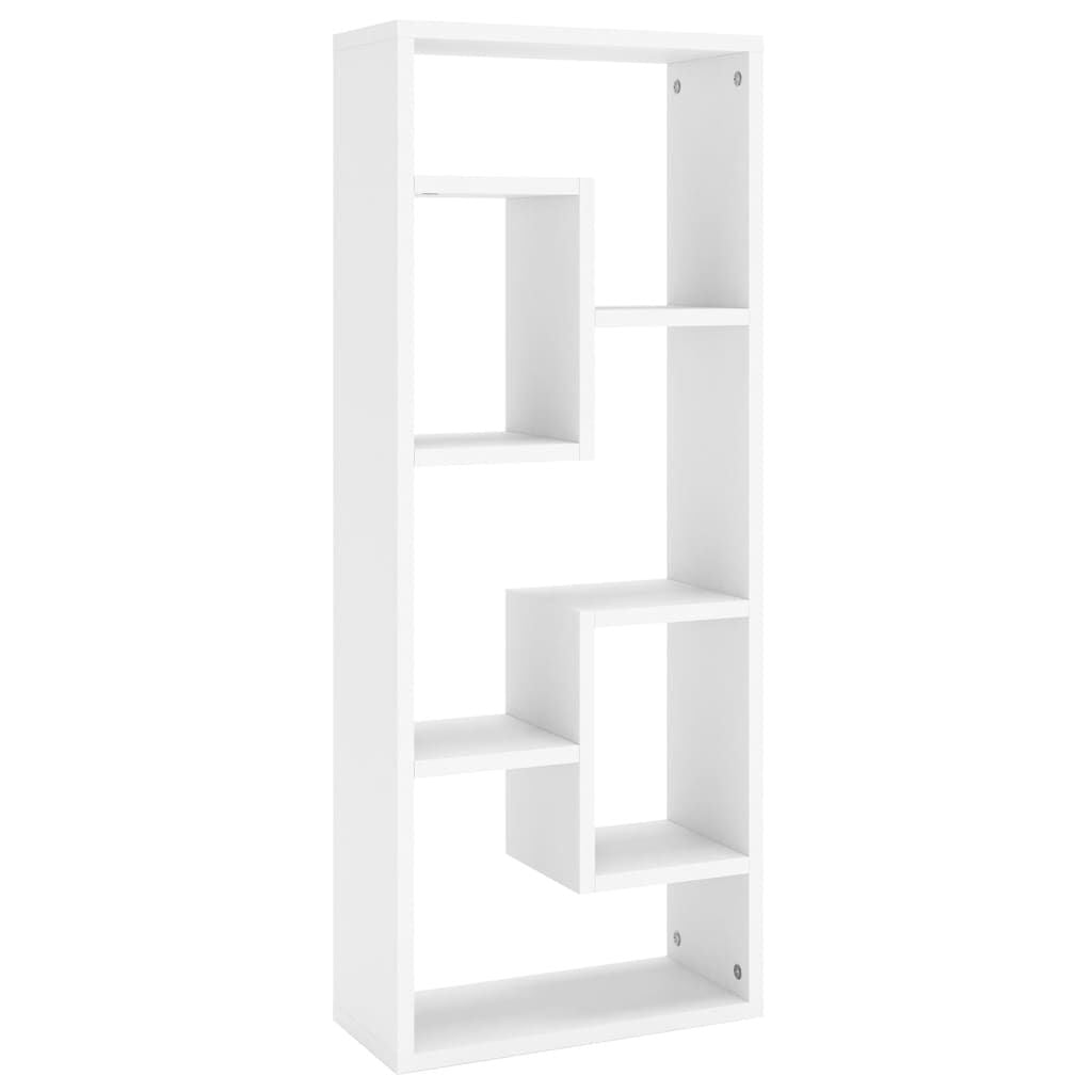 Wandregal Weiß 36X16X90 Cm Holzwerkstoff