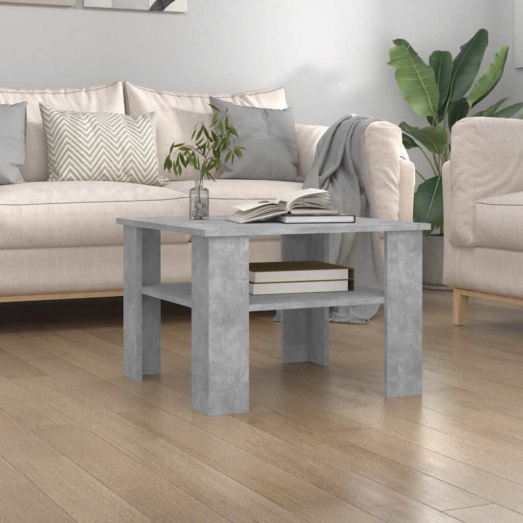 Couchtisch Betongrau 60X60X42 Cm Holzwerkstoff
