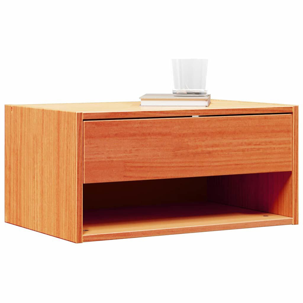 Nachttisch 2 Pcs Wachsbraun 50 X 32,5 X 24 Cm Massivholz Kiefer