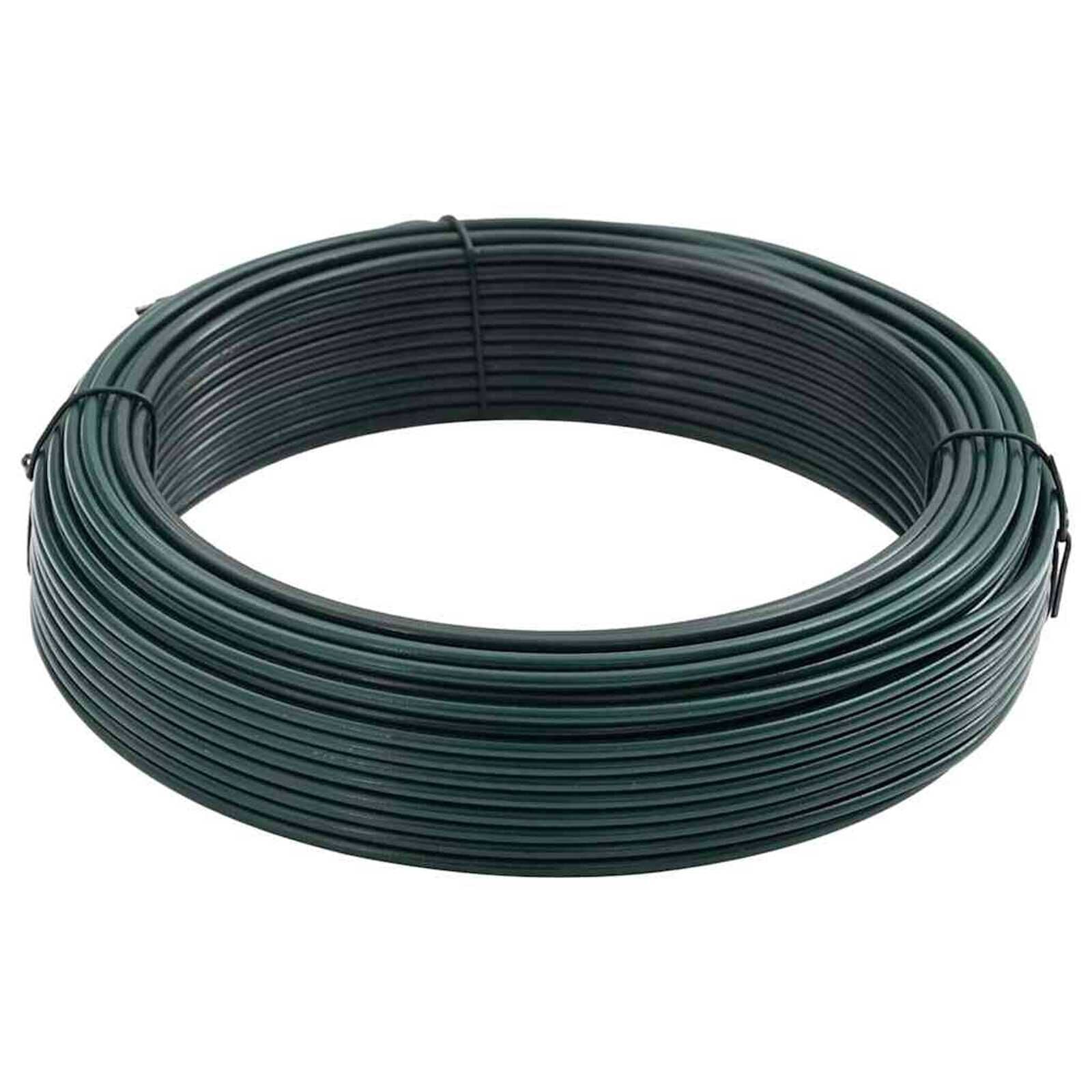 Zaunbindedraht Grün 25 M PVC