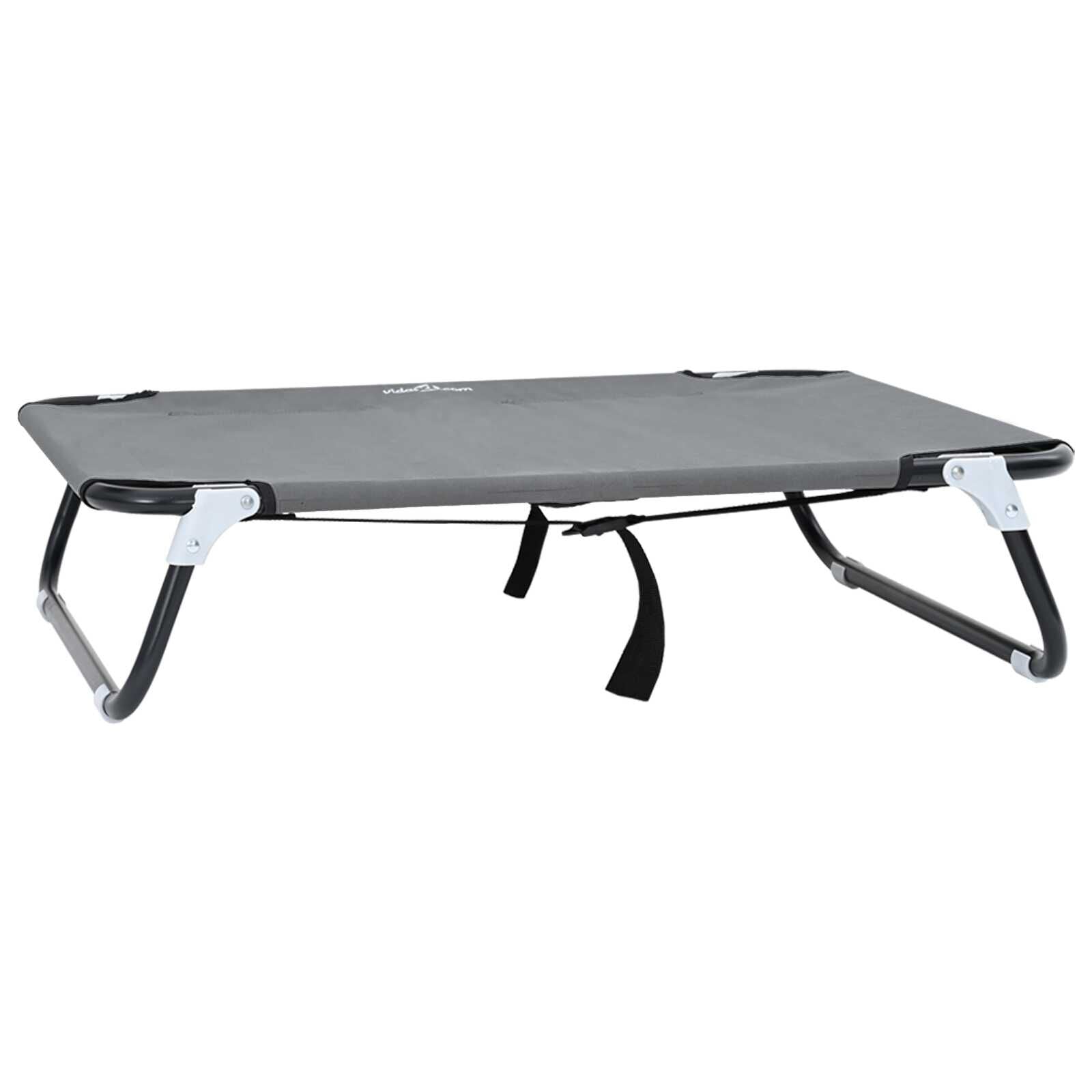 Hundebett Hellgrau 80 X 55 X 18 Cm Stahl