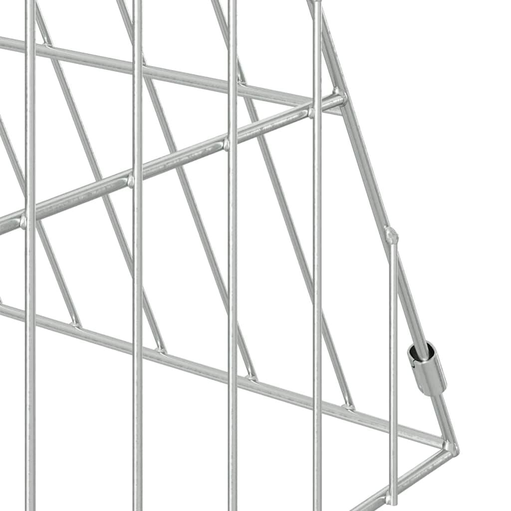 Hasenkäfig Silber 650 X 55 X 55 Cm Verzinkter Stahl