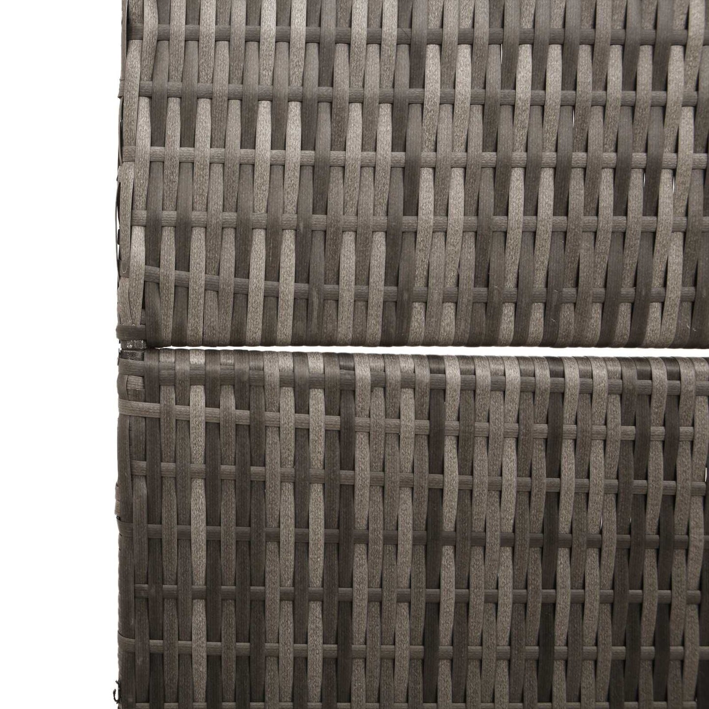 Raumteiler Grau 146 X 180 Cm Poly-Rattan
