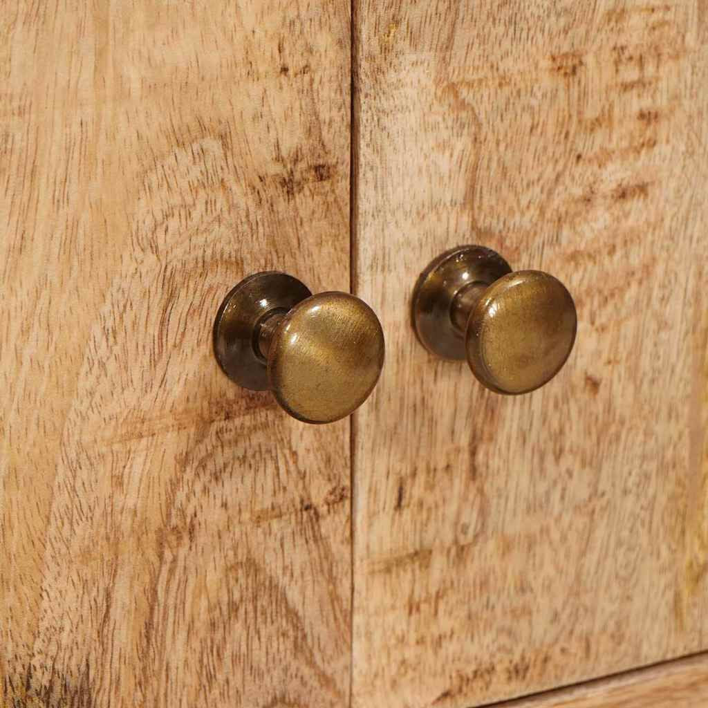 Stauraumschränke Braun 110 X 30 X 45 Cm Massivholz Mango