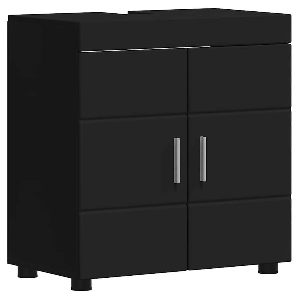 Badezimmerschrank-Set TULUM Schwarz 60 X 34 X 63 Cm