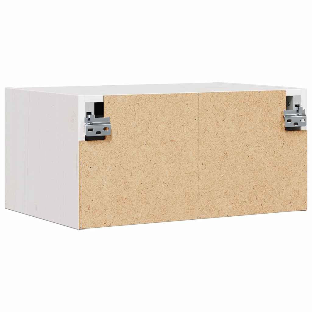 Nachttisch 2 Pcs Weiß 50 X 32,5 X 24 Cm Massivholz Kiefer