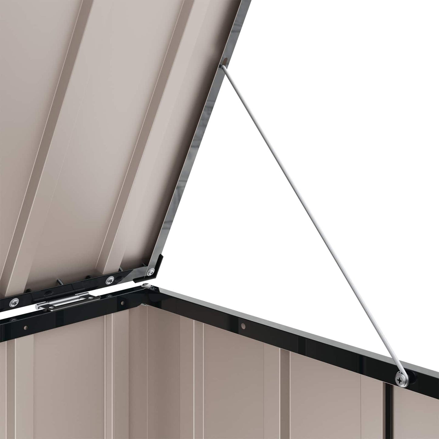 Gartenlagerbox Schwarz 101 X 56,5 X 50 Cm Stahl