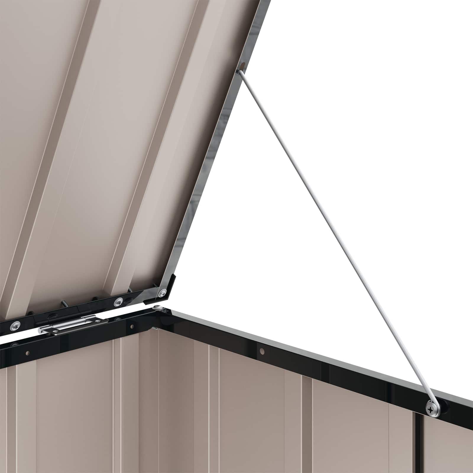 Gartenlagerbox Schwarz 101 X 56,5 X 50 Cm Stahl