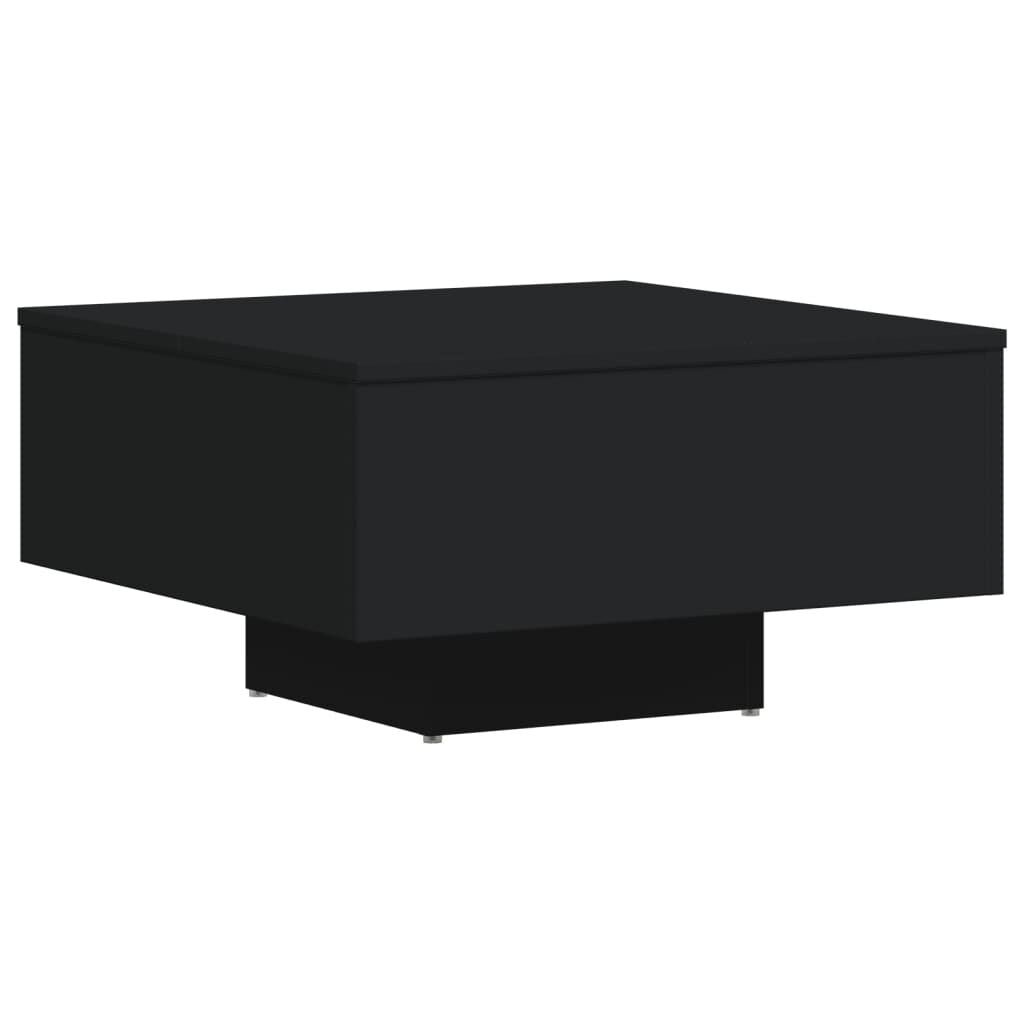 Couchtisch Schwarz 60X60X31,5 Cm Holzwerkstoff