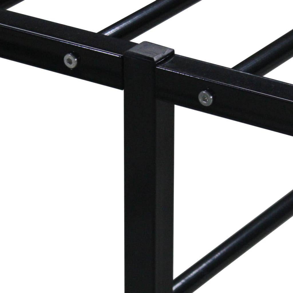 Bettgestell Schwarz Metall 100X200 Cm