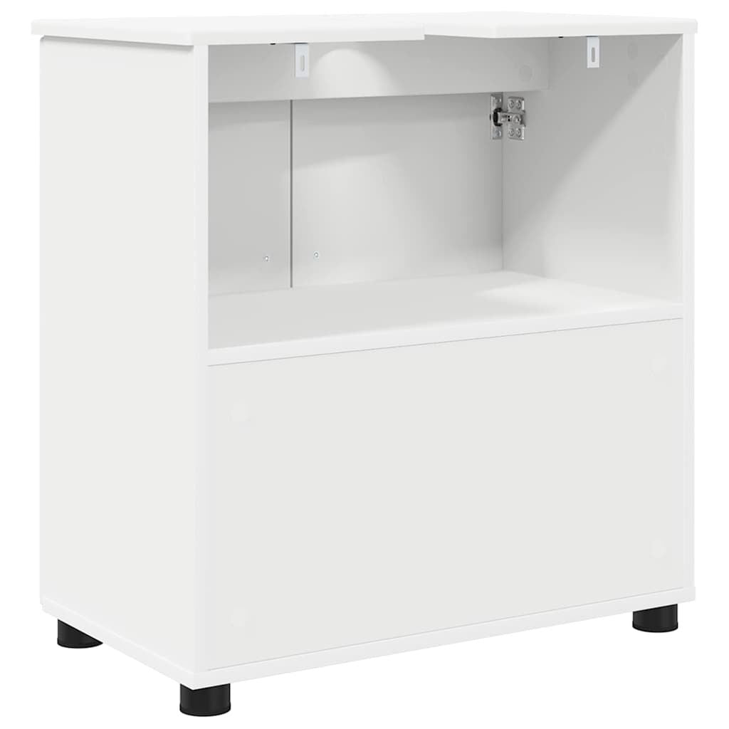 Badezimmerschrank Weiß 61 X 35 X 64 Cm Holzwerkstoff & Metall