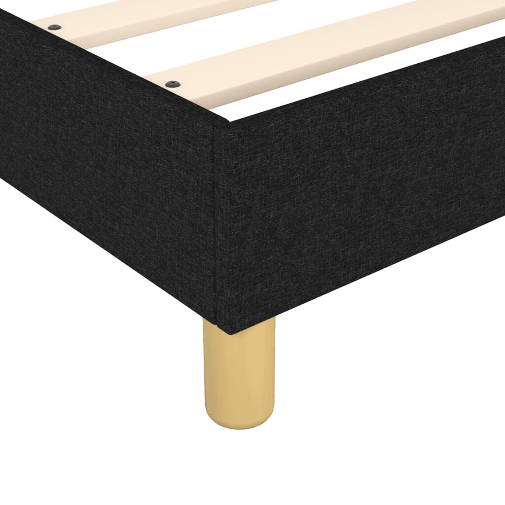 Boxspringbettgestell Schwarz 140X200 Cm Stoff
