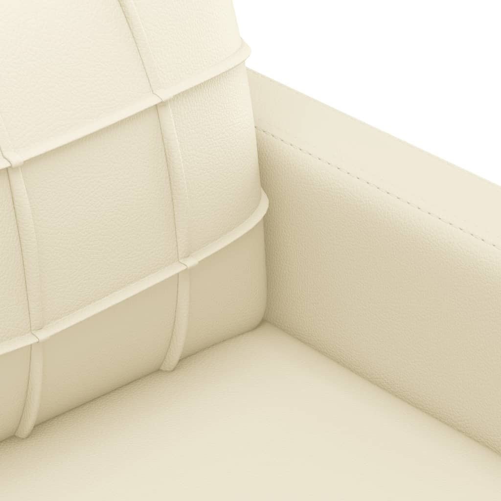 Sessel Creme 60 Cm Kunstleder