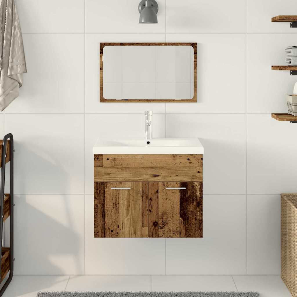Badezimmerschrank Altholz 60 X 38,5 X 46 Cm Holzwerkstoff