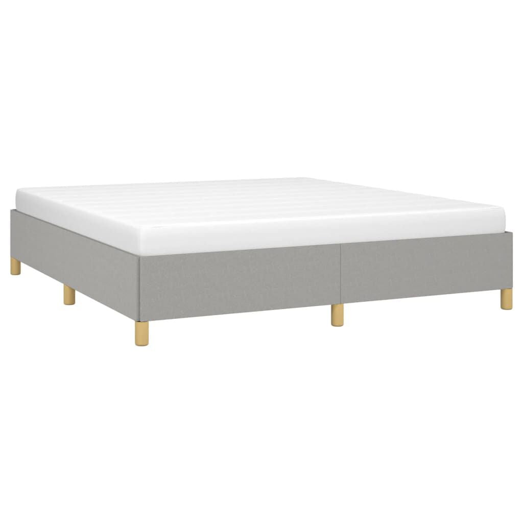 Boxspringbettgestell Hellgrau 180X200 Cm Stoff