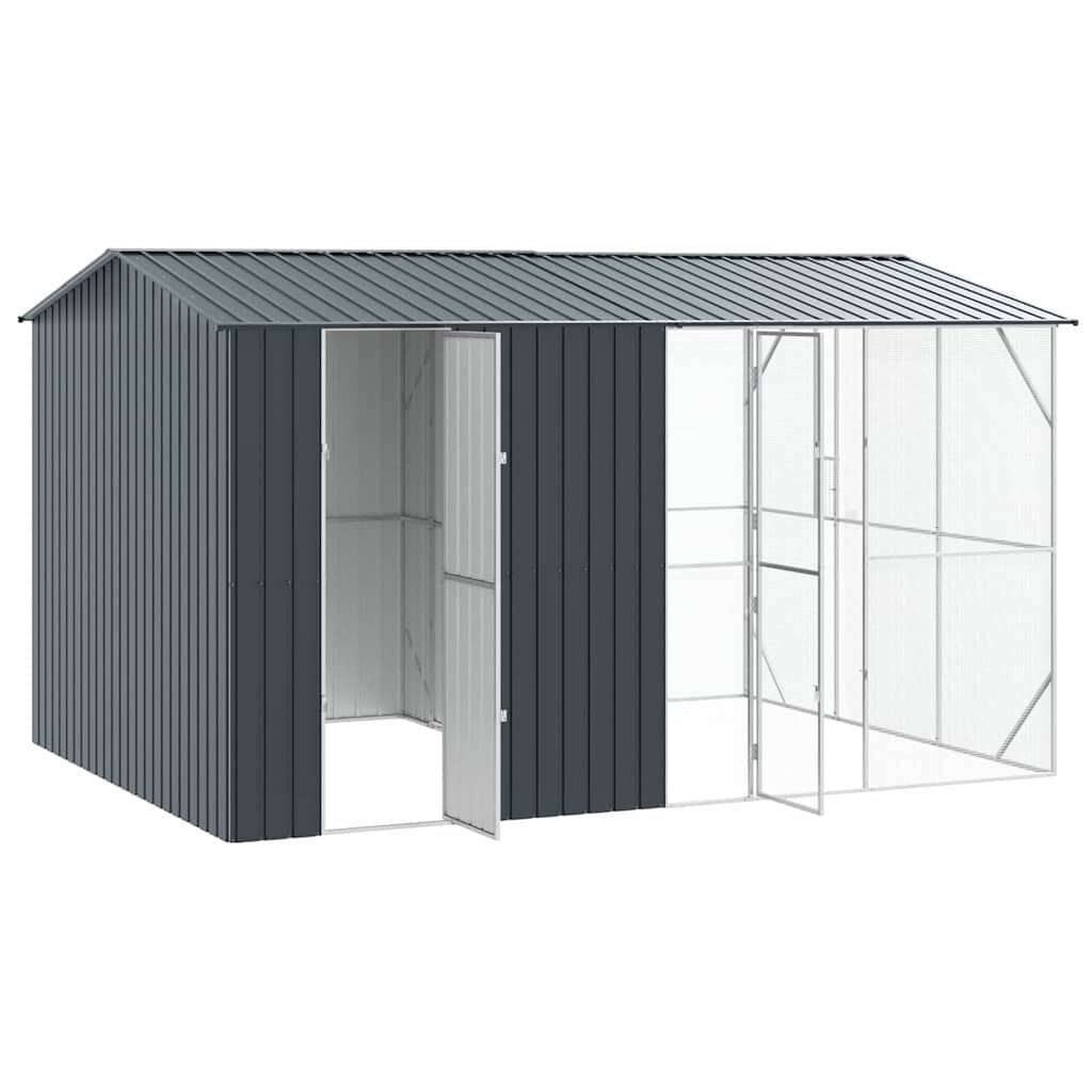 Vogelkäfig Anthrazit 430 X 310 X 247 Cm Verzinkter Stahl