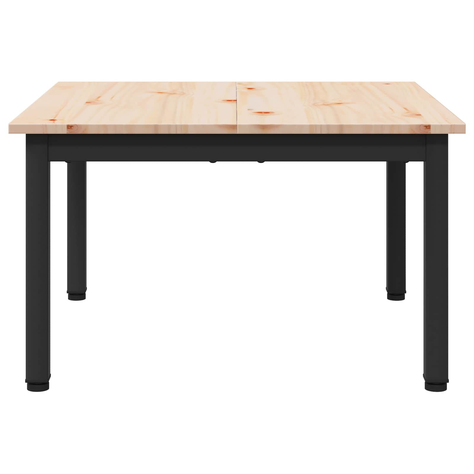 Couchtisch Natur 60 X 60 X 36 Cm Massives Kiefernholz