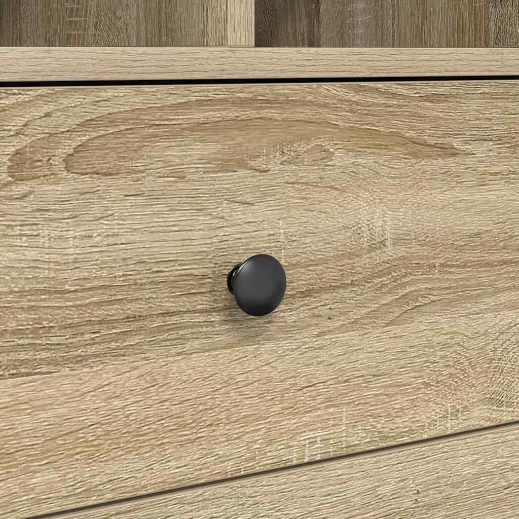 Schreibtisch Mit Schubladen 2 Pcs Sonoma-Eiche