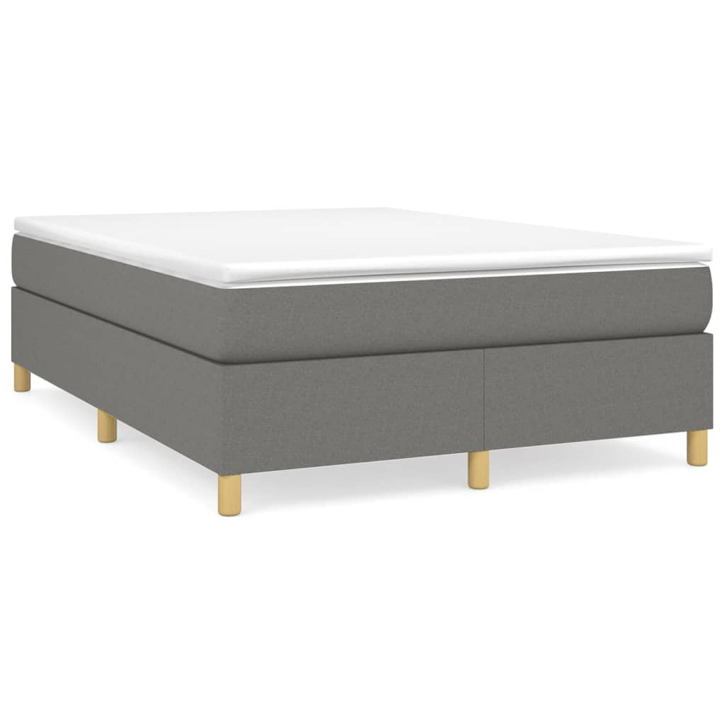Boxspringbettgestell Dunkelgrau 140X200 Cm Stoff