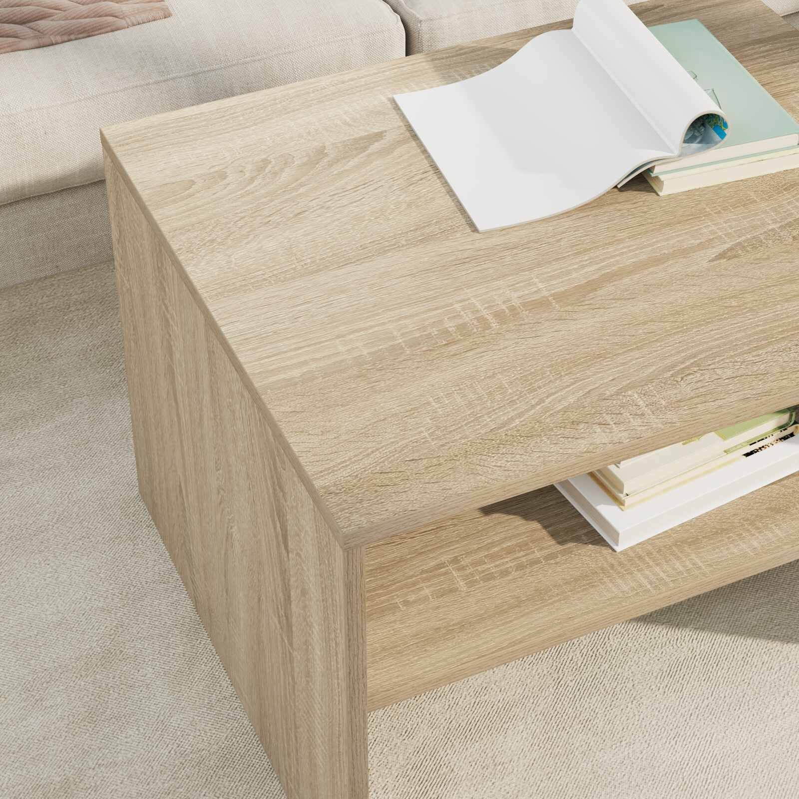 Couchtisch Sonoma-Eiche 60 X 50 X 40 Cm Holzwerkstoff