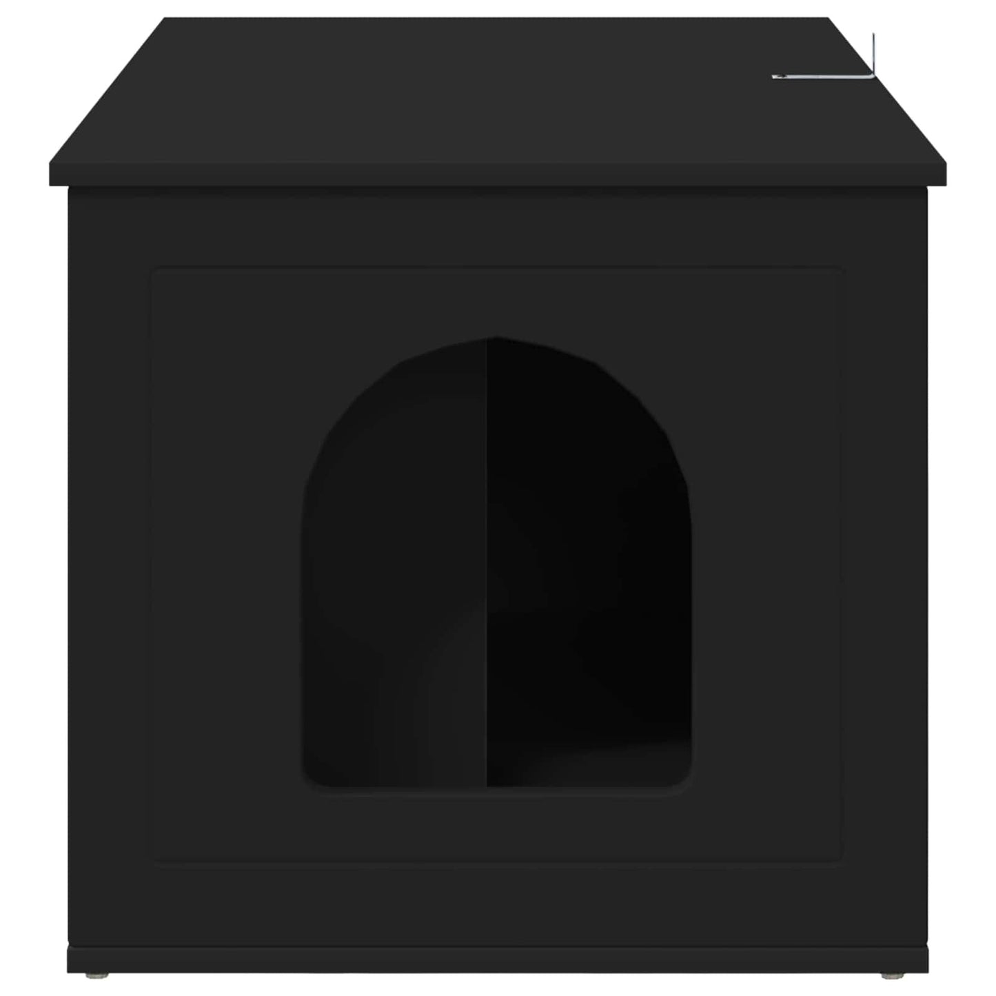 Katzenhaus Schwarz 85 X 55 X 50,5 Cm Holzwerkstoff