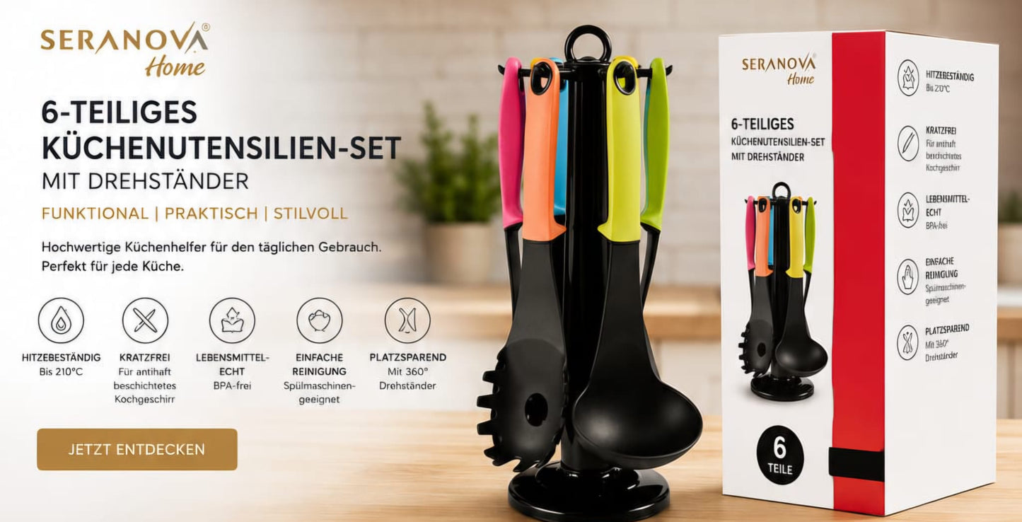 Seranova Home 6-teiliges Küchenutensilien-Set