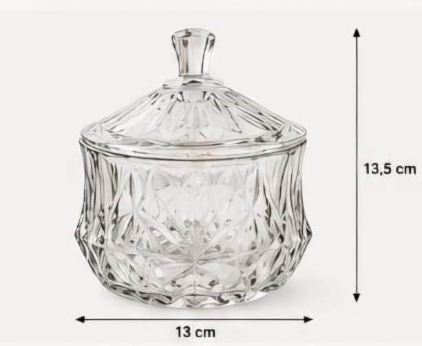 DAWNA Glasdose mit Deckel