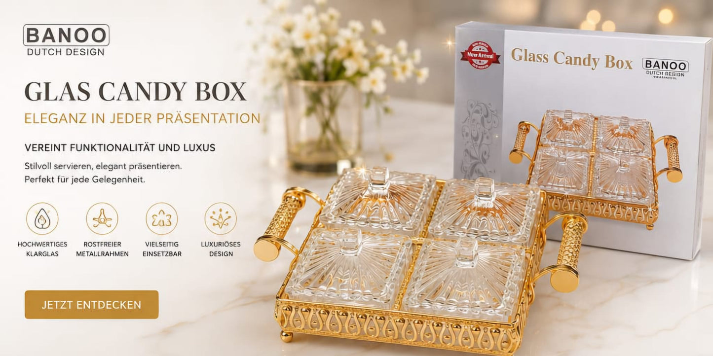 Banoo Dutch Design Glas Candy Box