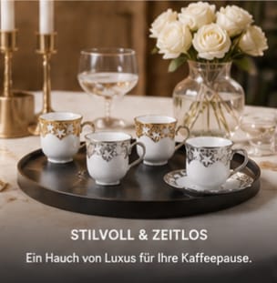 IDEALOVE® Porzellan-Kaffeetassen-Set – 12-teilig