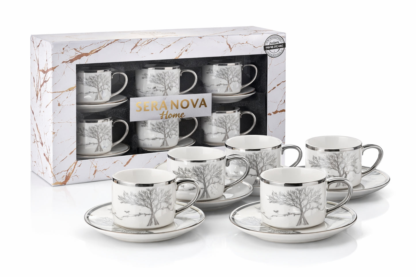 Seranova Home Espressotassen-Set – Natürliche Eleganz in Perfektion