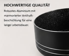 ROYALTY LINE® 3-TEILIGES SAUCEPAN-SET MIT MARMOR-ANTIHAFTBESCHICHTUNG