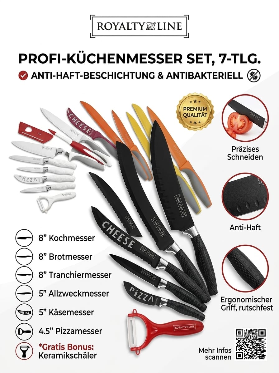 Premium 7-teiliges Messerset