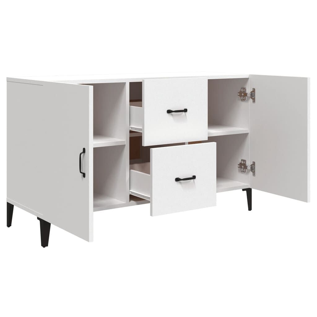 Sideboard Weiß 100X36X60 Cm Holzwerkstoff