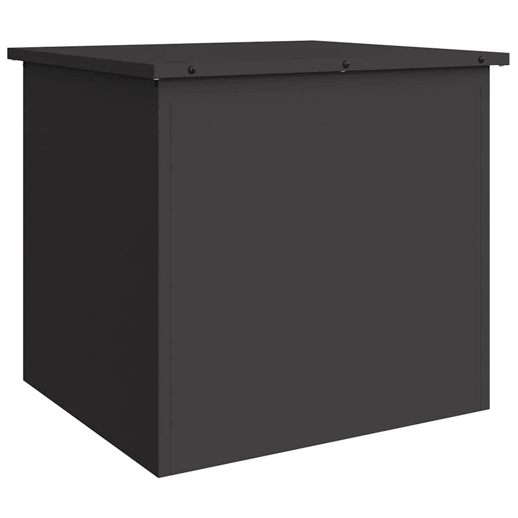 Außenlagerbox Schwarz 55 X 50,5 X 50 Cm Stahl
