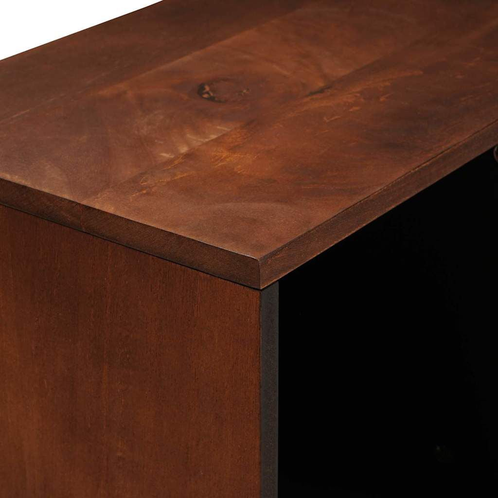 Sideboard Braun 80 X 33,5 X 75 Cm Massivholz Mango