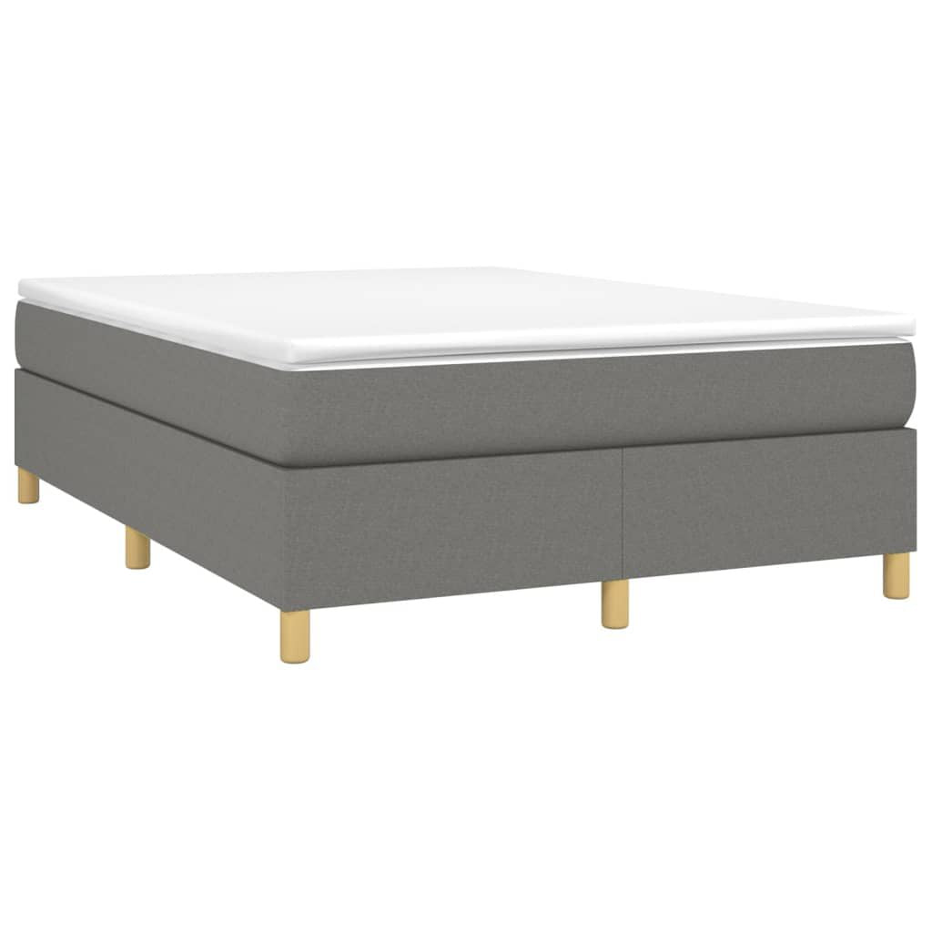 Boxspringbettgestell Dunkelgrau 140X200 Cm Stoff