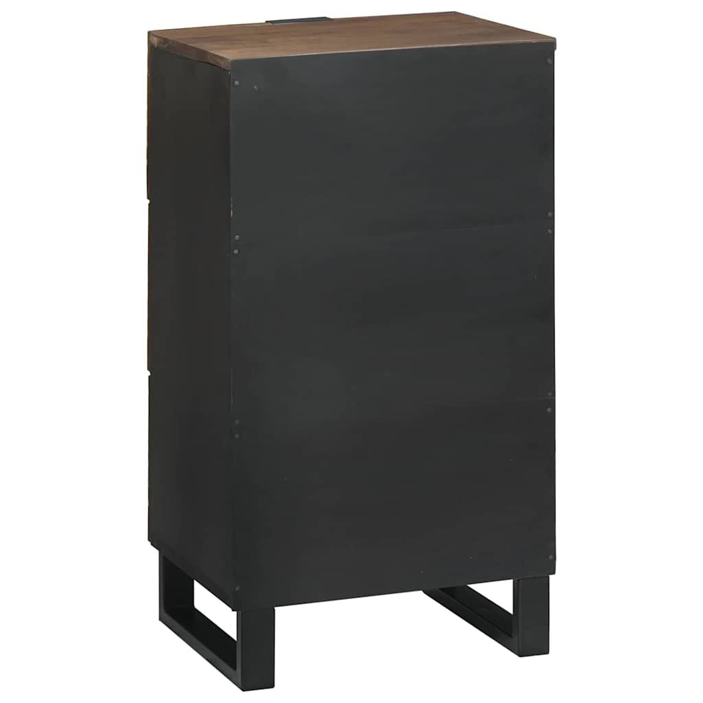 Sideboard Braun 40 X 33 X 75 Cm Massives Mangoholz