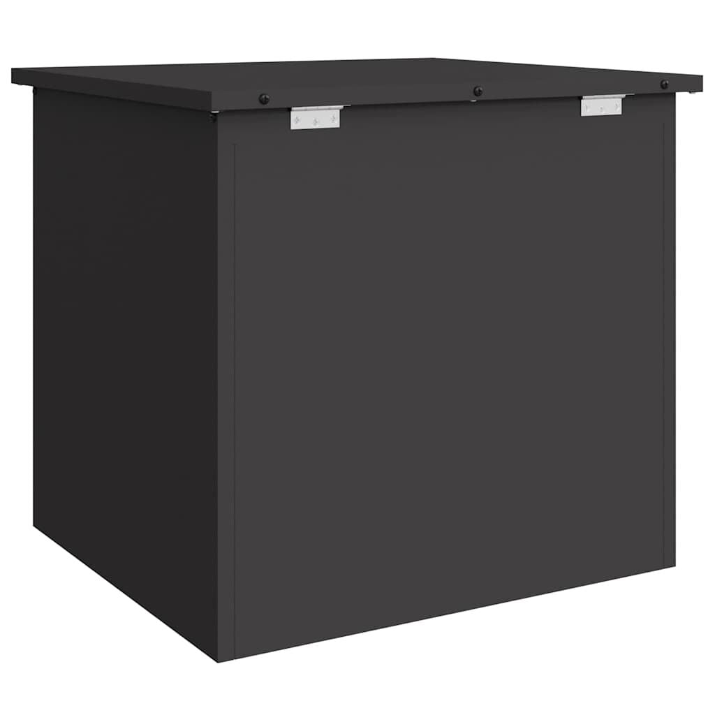 Außenlagerbox Schwarz 55 X 50,5 X 50 Cm Stahl