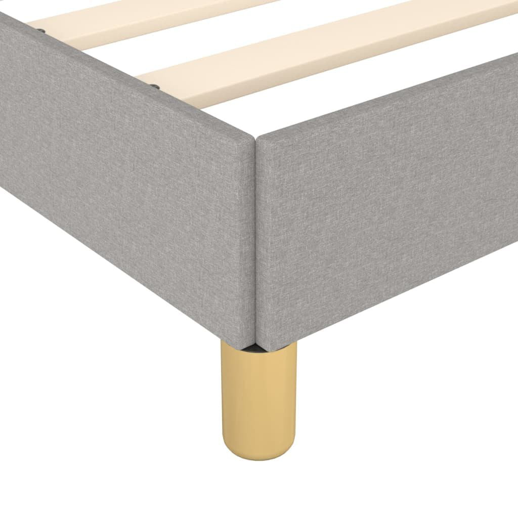 Boxspringbettgestell Hellgrau 180X200 Cm Stoff