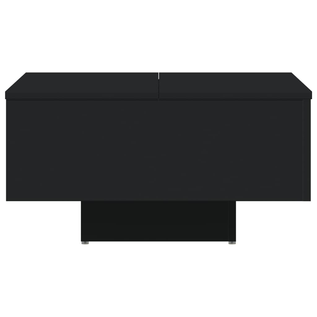 Couchtisch Schwarz 60X60X31,5 Cm Holzwerkstoff