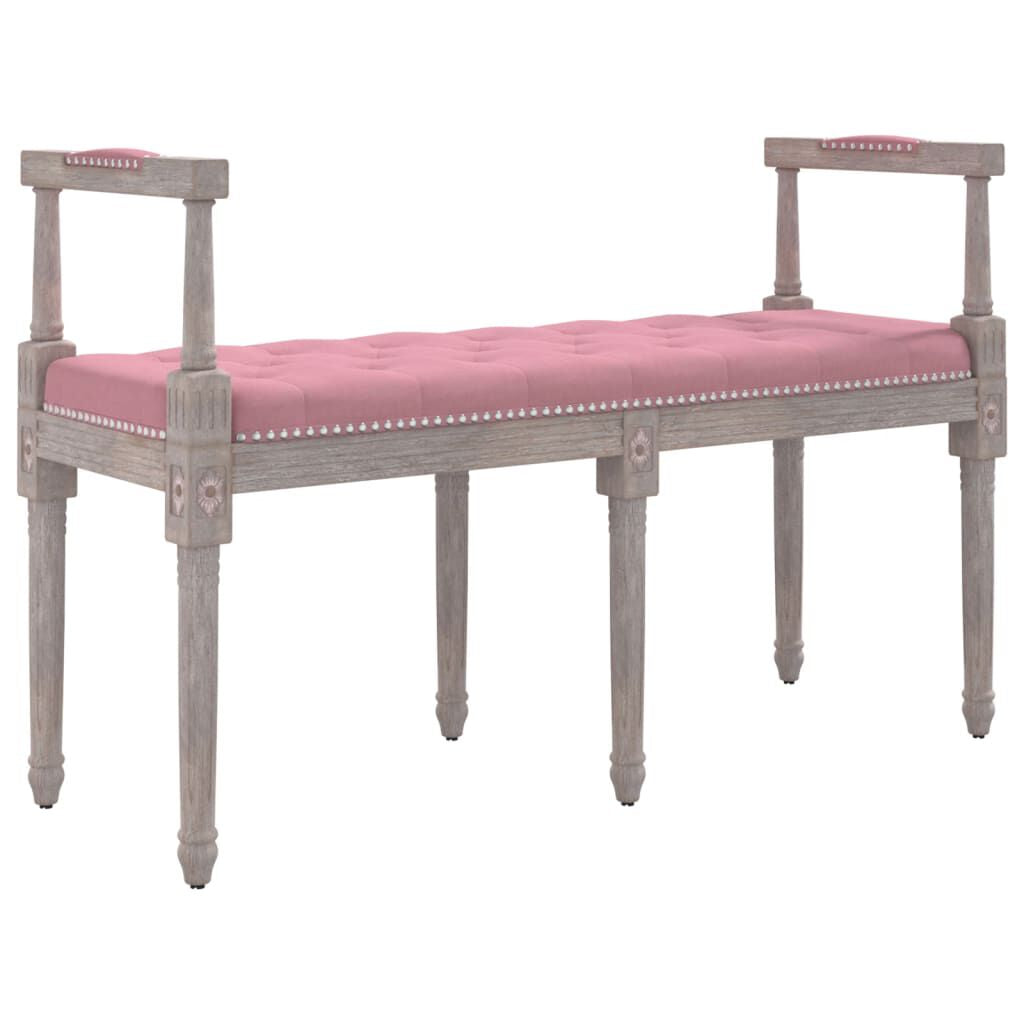 Sitzbank Rosa 110X40X70 Cm Samt