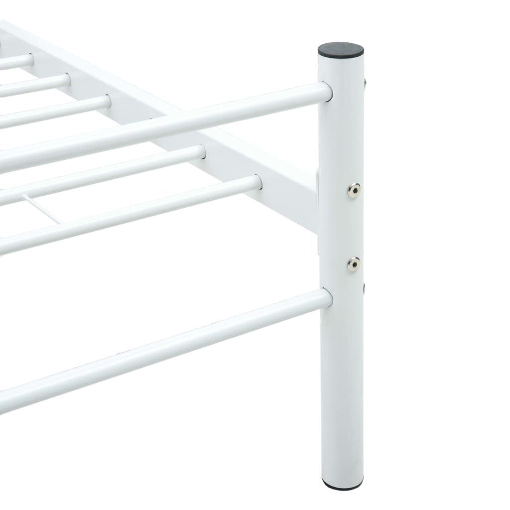 Bett Weiß Metall 90X200 Cm