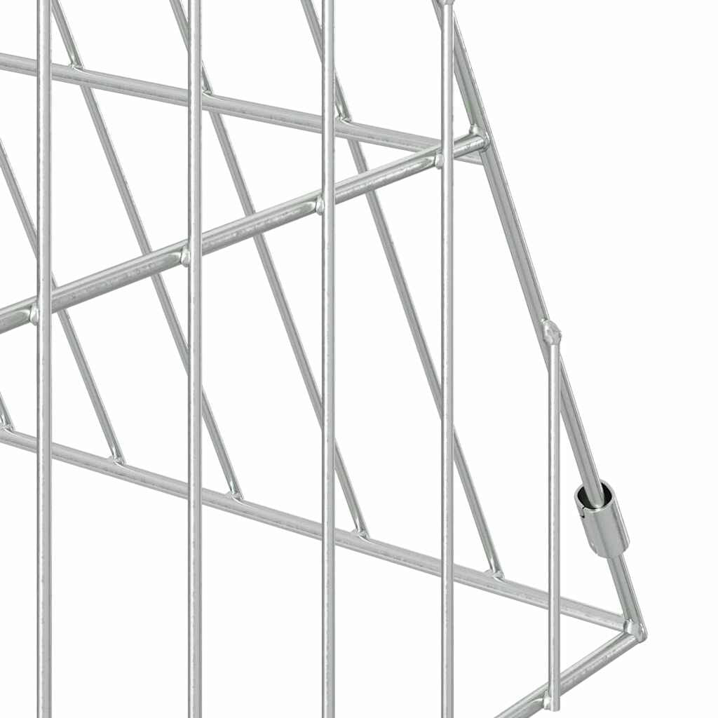 Hasenkäfig Silber 650 X 55 X 55 Cm Verzinkter Stahl