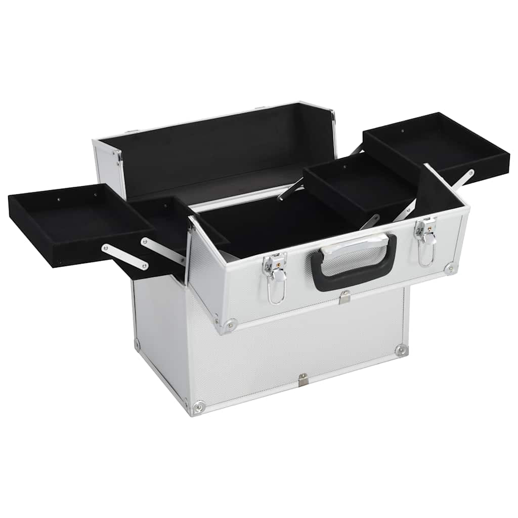Kosmetikkoffer Schminkkoffer Friseurkoffer Schmuckkoffer Aluminium Vidaxl