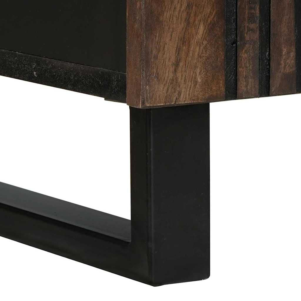 Sideboard Walnuss 60 X 33,5 X 75 Cm Massivholz Mango