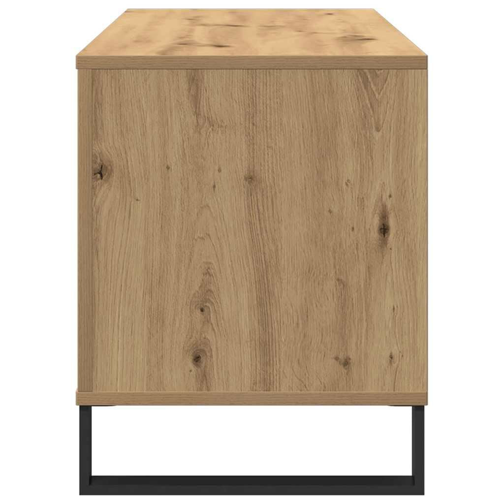 Schallplattenschrank Mit Regal Artisan-Eiche 100 X 38 X 48 Cm